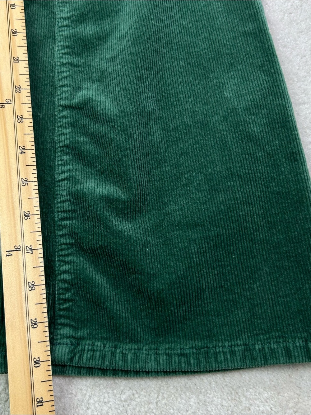 Pilcro Anthropologie Green Corduroy Bootcut Pants Sz 29 Fall Forest Flare - Picture 9 of 12